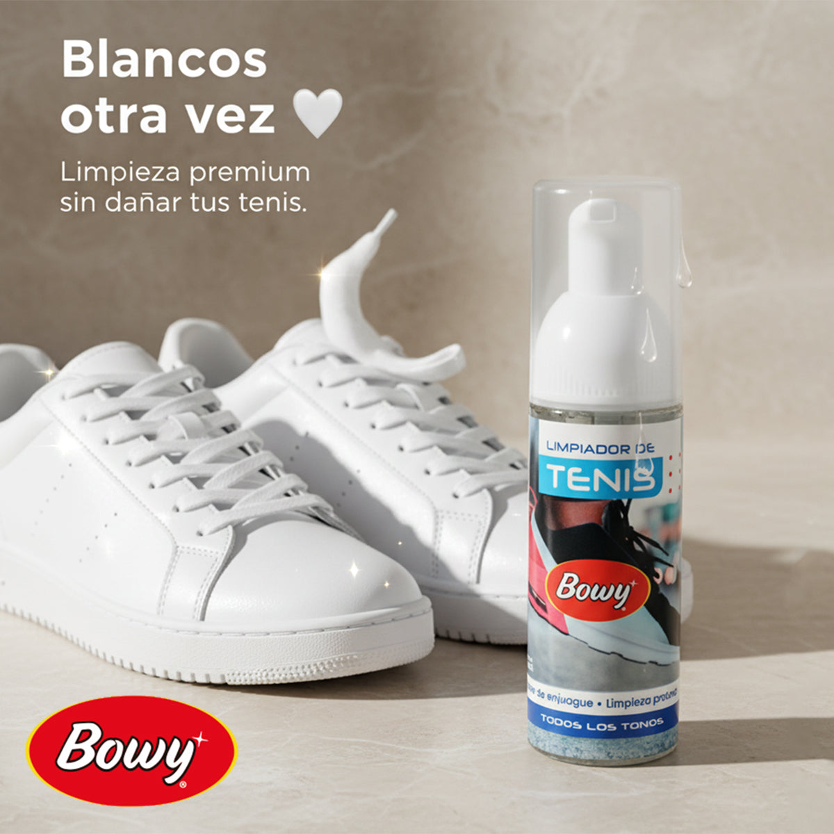 KIT BOWY TENIS BLANCOS PRO